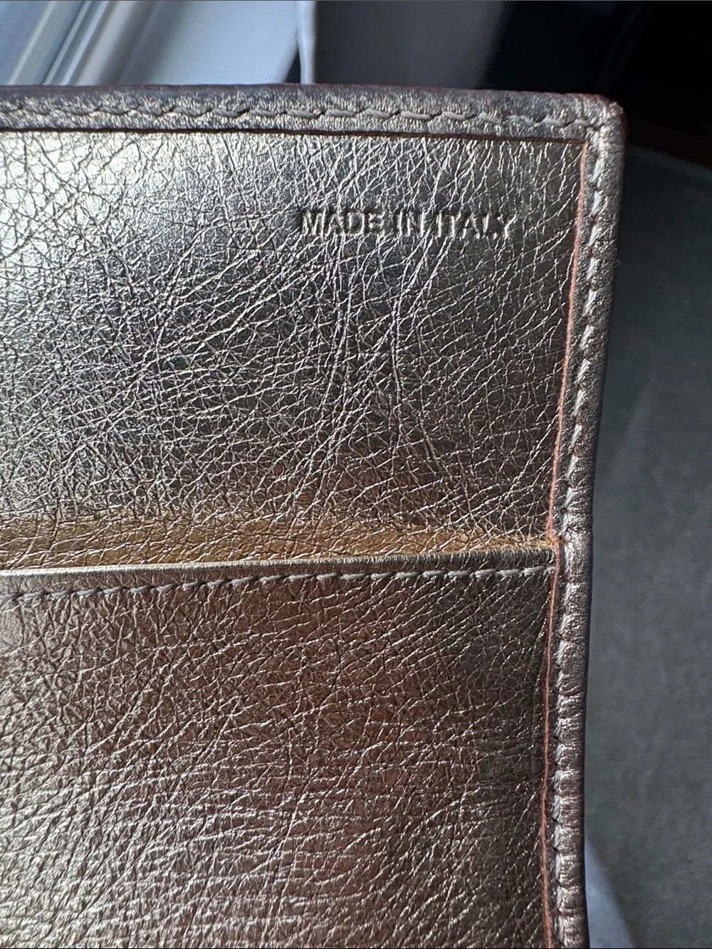 Burberry Check Leather Wallet with dust bag